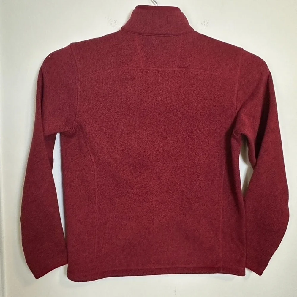 The‎ North Face 1/4 Zip Pull Over Thick Sweater Red Men's Size M Medium